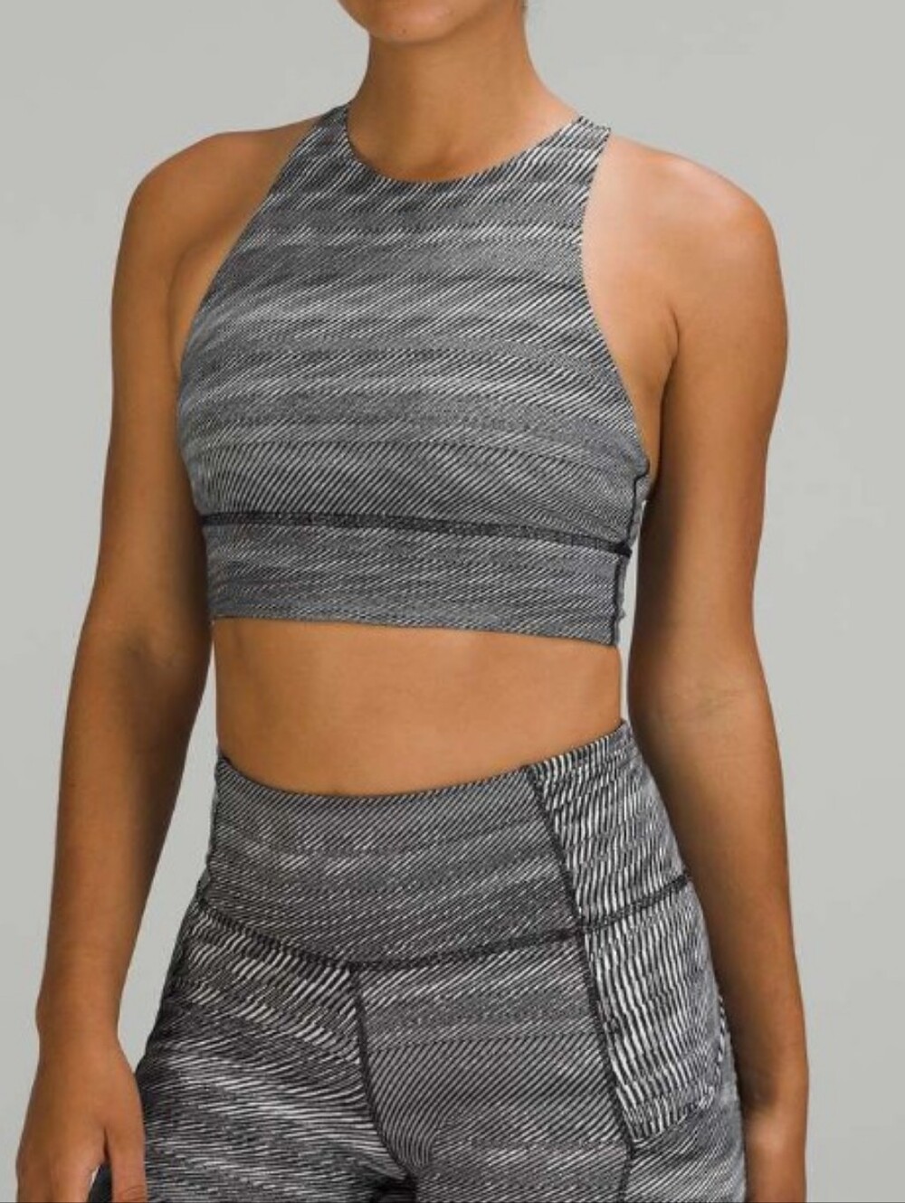 Lululemon Energy High Neck Long Line Bra Size 10